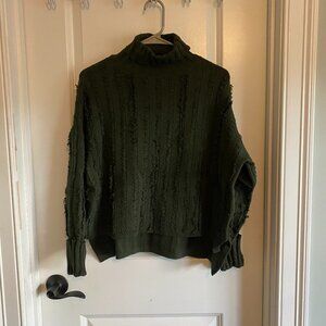 Gilli Frayed Turtleneck Sweater